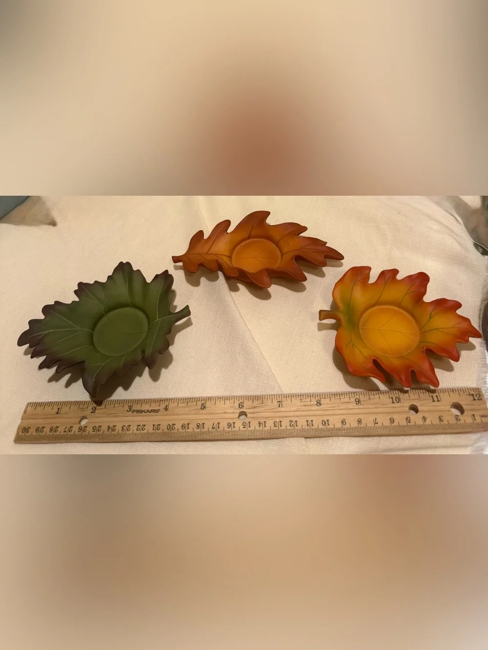Whispering leaves, tea light candle, holder set, Partilite, fall leaves - Picture 3 of 8